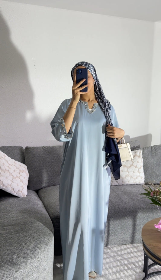 Abaya Bleu