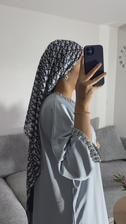 Abaya Bleu
